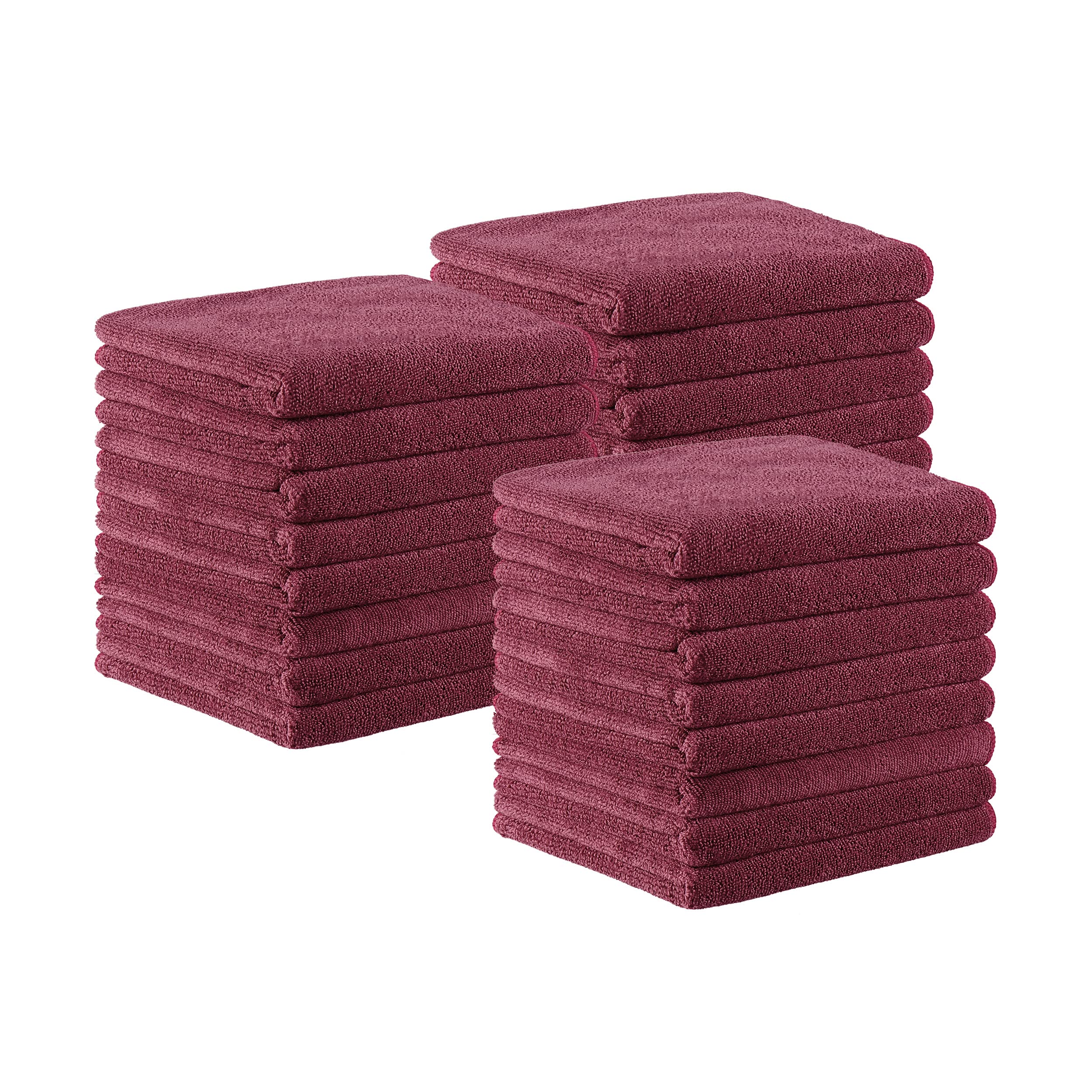 Arkwright Bleach Resistant Salon Towels 24 Pack – Microfiber Hair Towels, Soft, Absorbent, Quick Dry, Lint Free Spa &amp; Barber Towels for Hair Stylist, Nail Salon &amp; Esthetician, 16 x 27, Burgundy