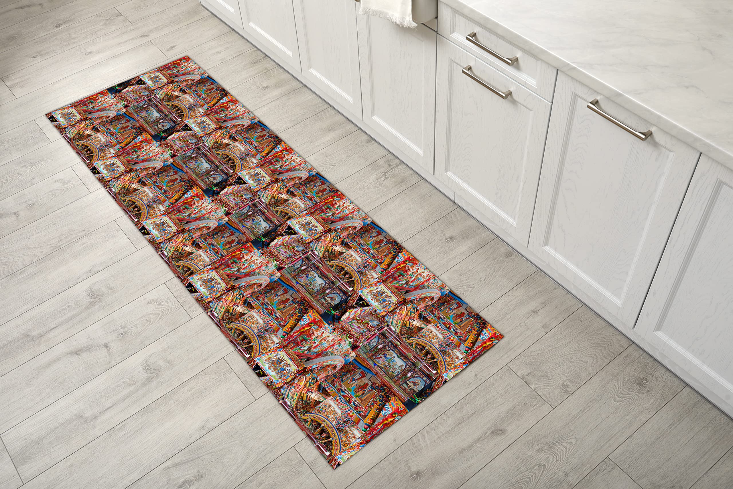 Tapis velours antidérapant GEMITEX fabriqué en Italie pour sécuriser votre cuisine