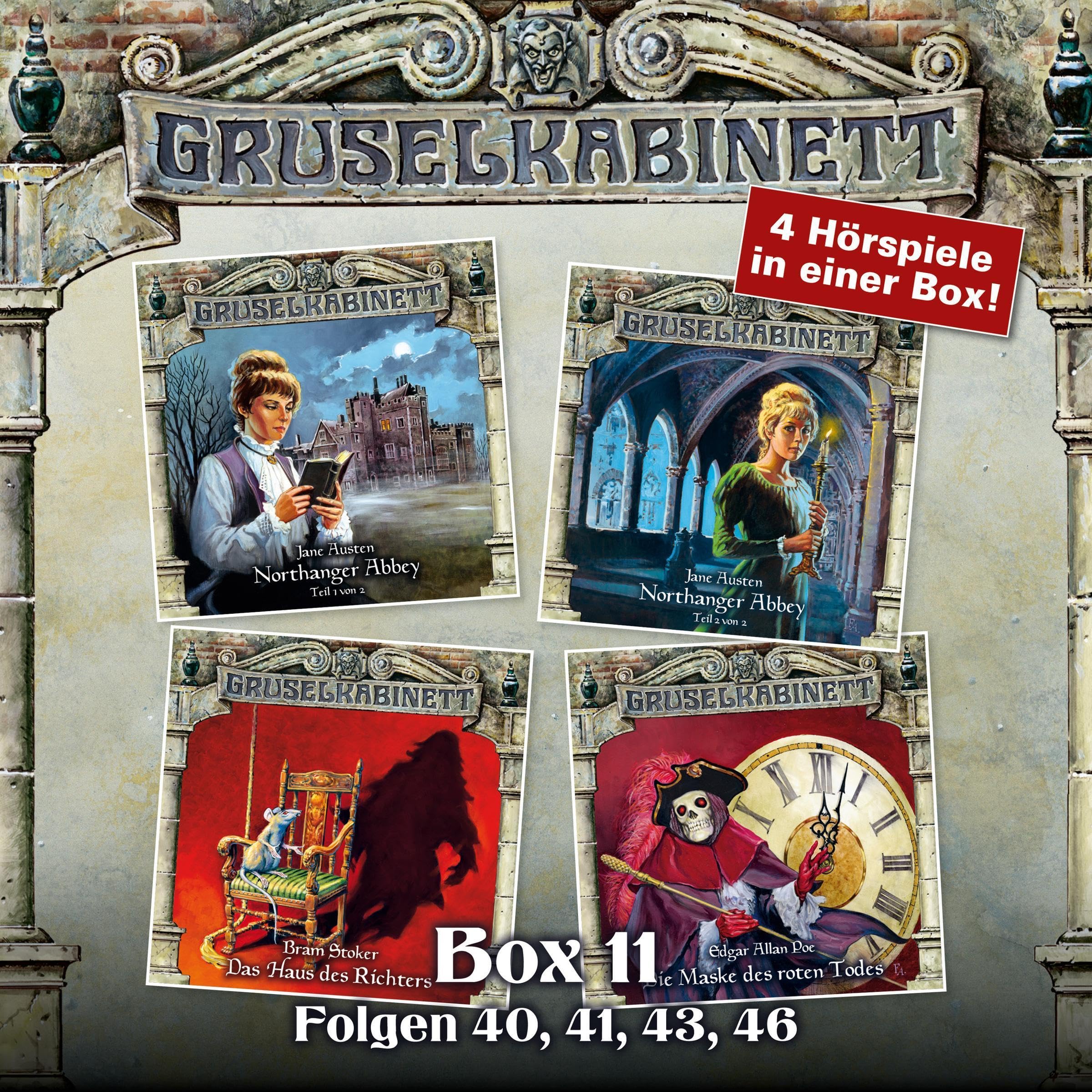 Cover art for Gruselkabinett Box 11 - Folgen 40, 41, 43, 46