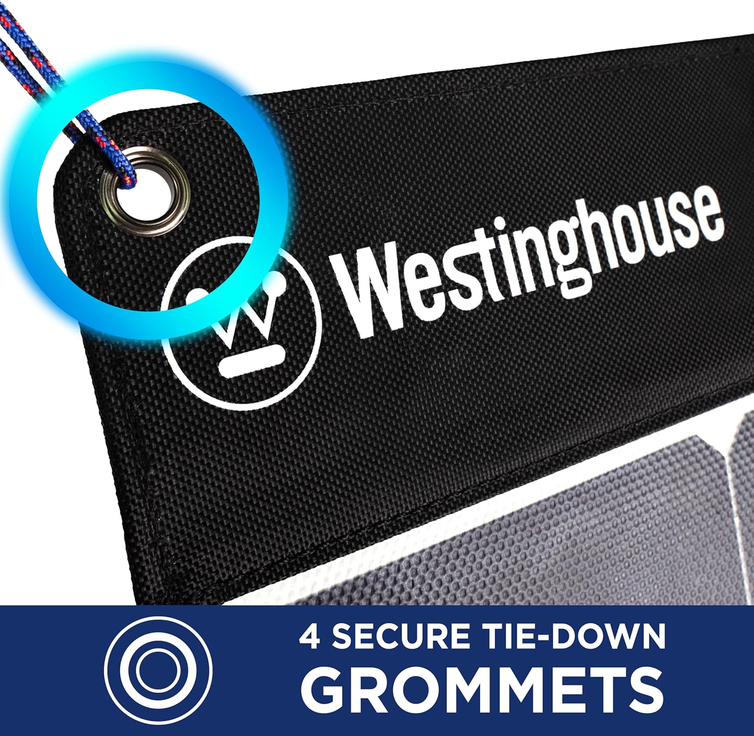 Westinghouse Portable 100W Solar Panel for Portable Power Stations, iPhone, iPad, Tablets, Laptop, with QC 3.0 USB and USB-C ports, DC Output, for Outdoors, Camping, RVs, and Travel