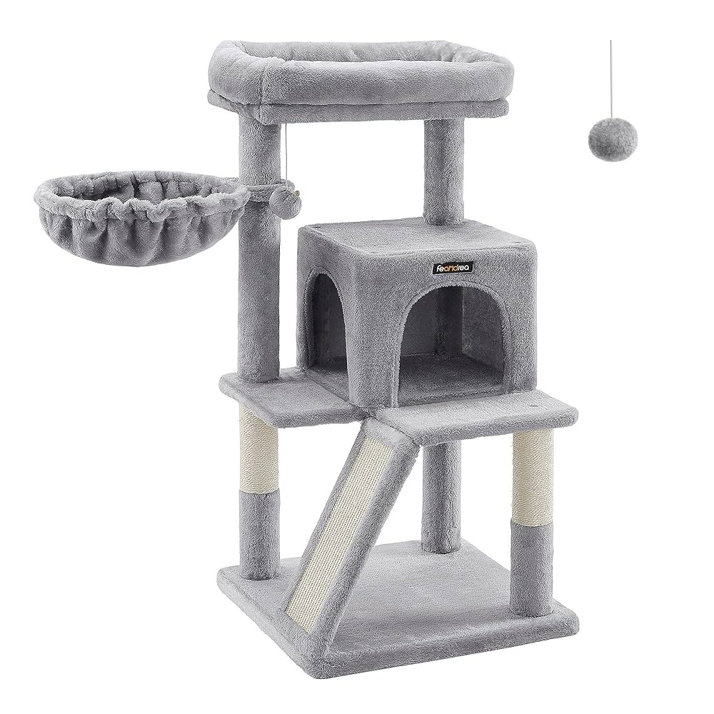 Amazon.com : Feandrea Cat Tree, Small Cat Tower with Widened