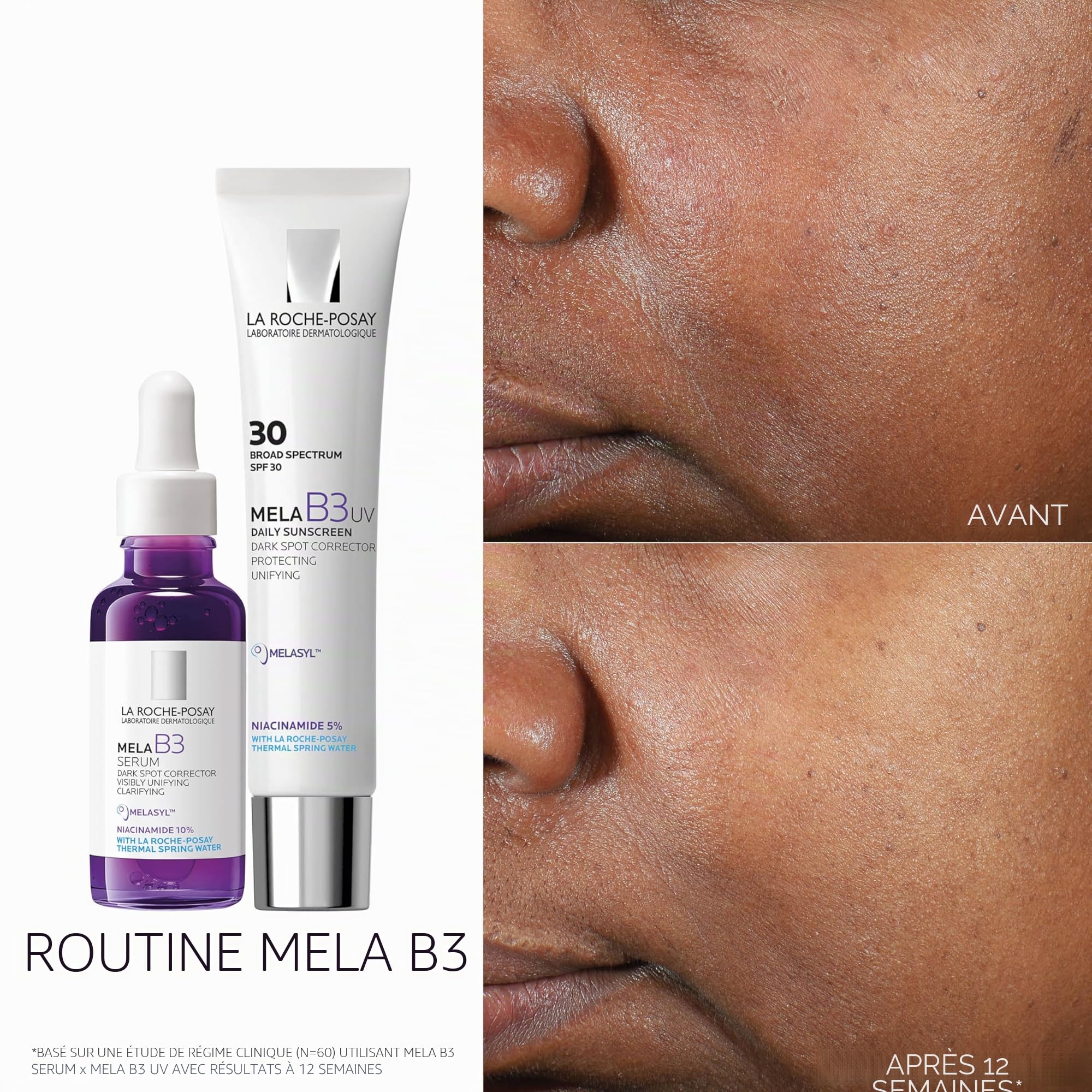 La Roche-Posay Mela B3 Sérum Taches Pigmentaires 2 Semaines Anti-Retour avec Melasyl et Niacinamide 50 ml