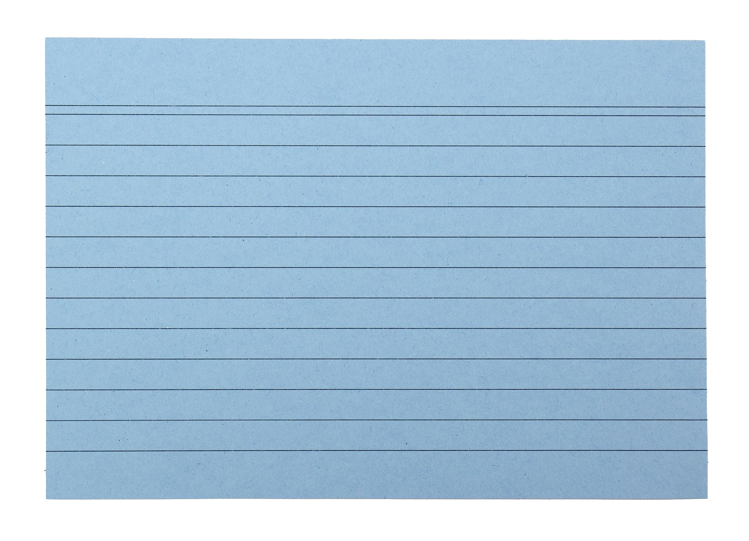 Fiszki A6, 148 x 105 mm, w linie, różne kolory, 400 sztuk w praktycznym pudełku, do słownictwa, jako karty do nauki, do biura i szkoły, gramatura 180 g/m²