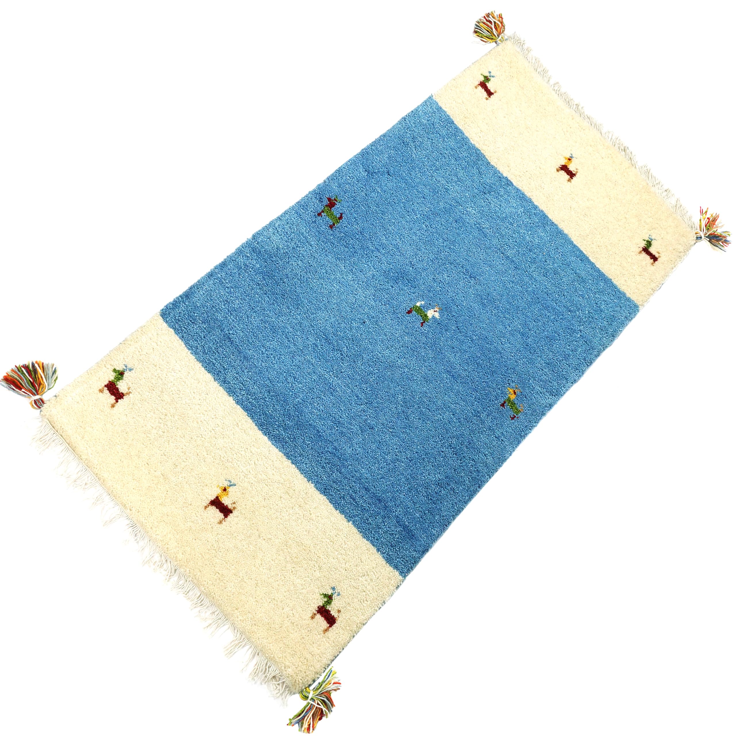 Amazon | Rugmart ギャッベ ラグ キッチンマット 60x120cm No.109 手 