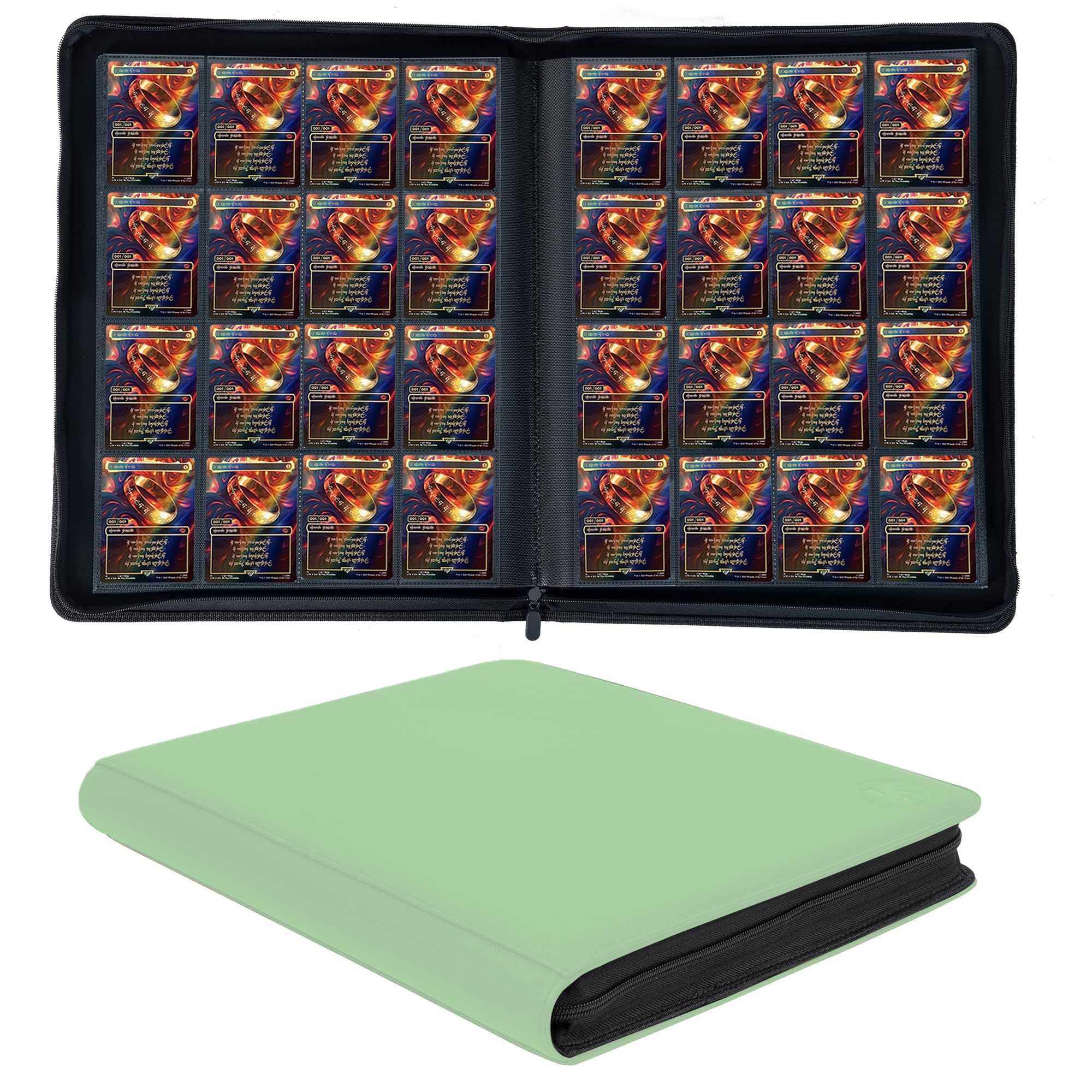 1000+ Pockets Trading Card Binder (Light Green)