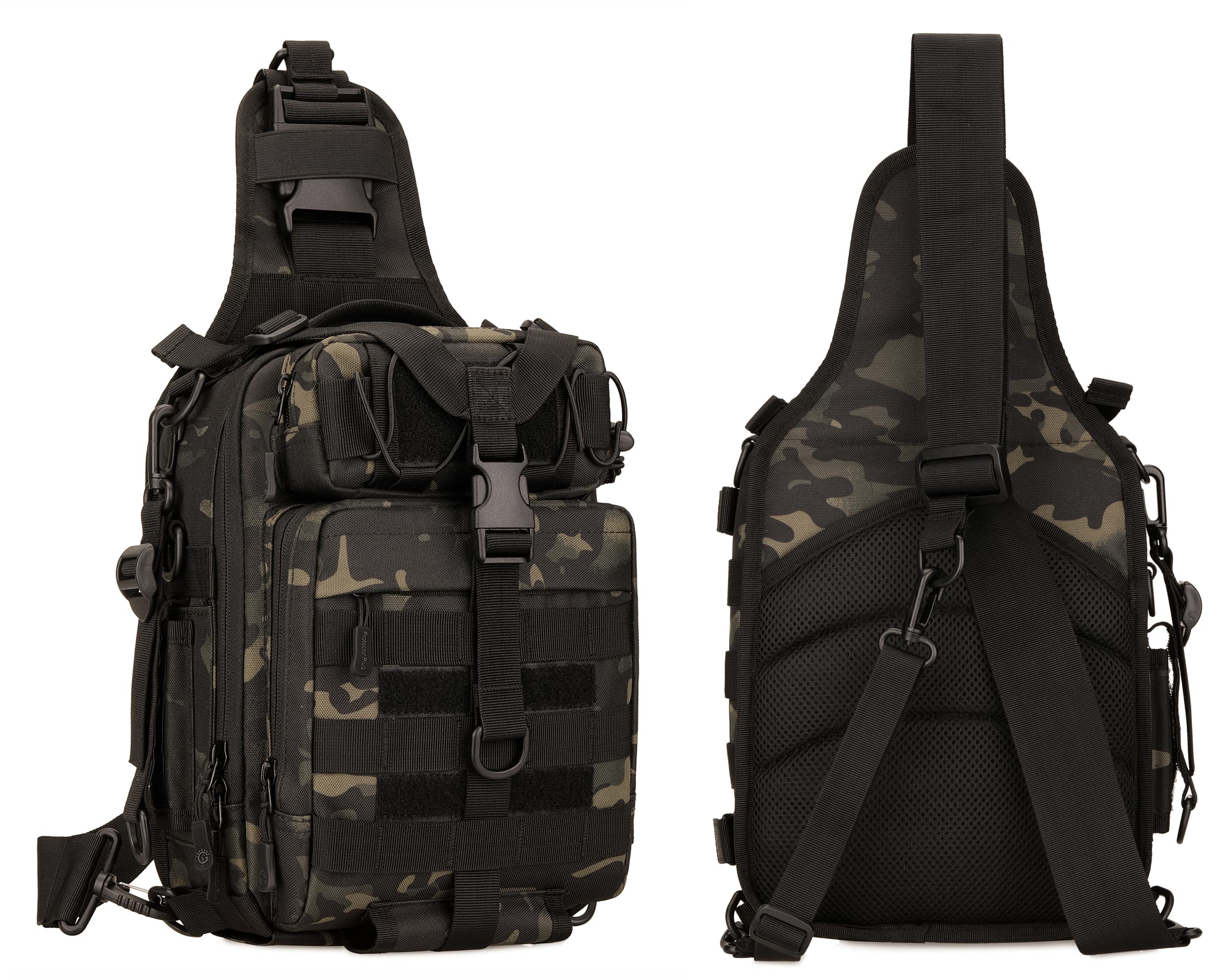 Gran Bolsa de Bandolera Impermeable Estilo Militar Táctico Nylon Molle