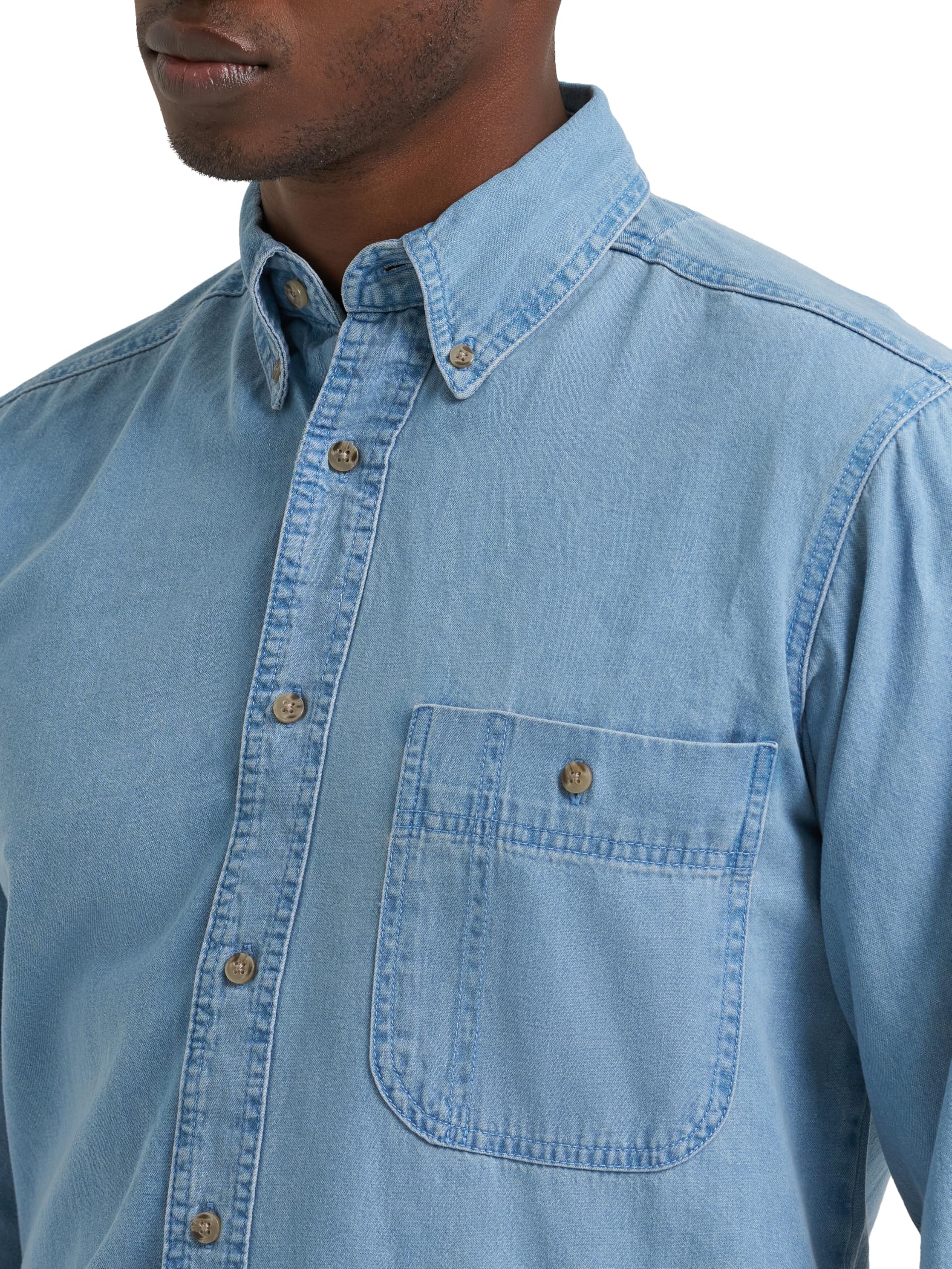 Wrangler Denim Shirt Camisa Vaquera Hombre (Pack de 1)