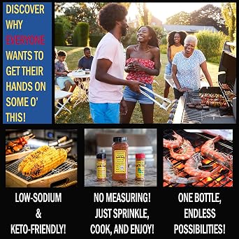 BACK-YARD Southern Style All-Purpose Seasoning Low Sodium 75mg, Bold Southern Spice Blend for Chicken, Steak, Burgers, Eggs, Fries & Veggies 25 oz Family Size Bottle