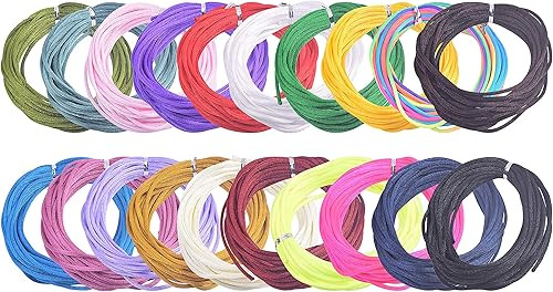 Vista 92 de KONMAY - Cuerda de nailon para hacer manualidades tipo bisutería, macramé o crochet, joyería, nudos chinos, Kumihimo, disponible en varios tamaños