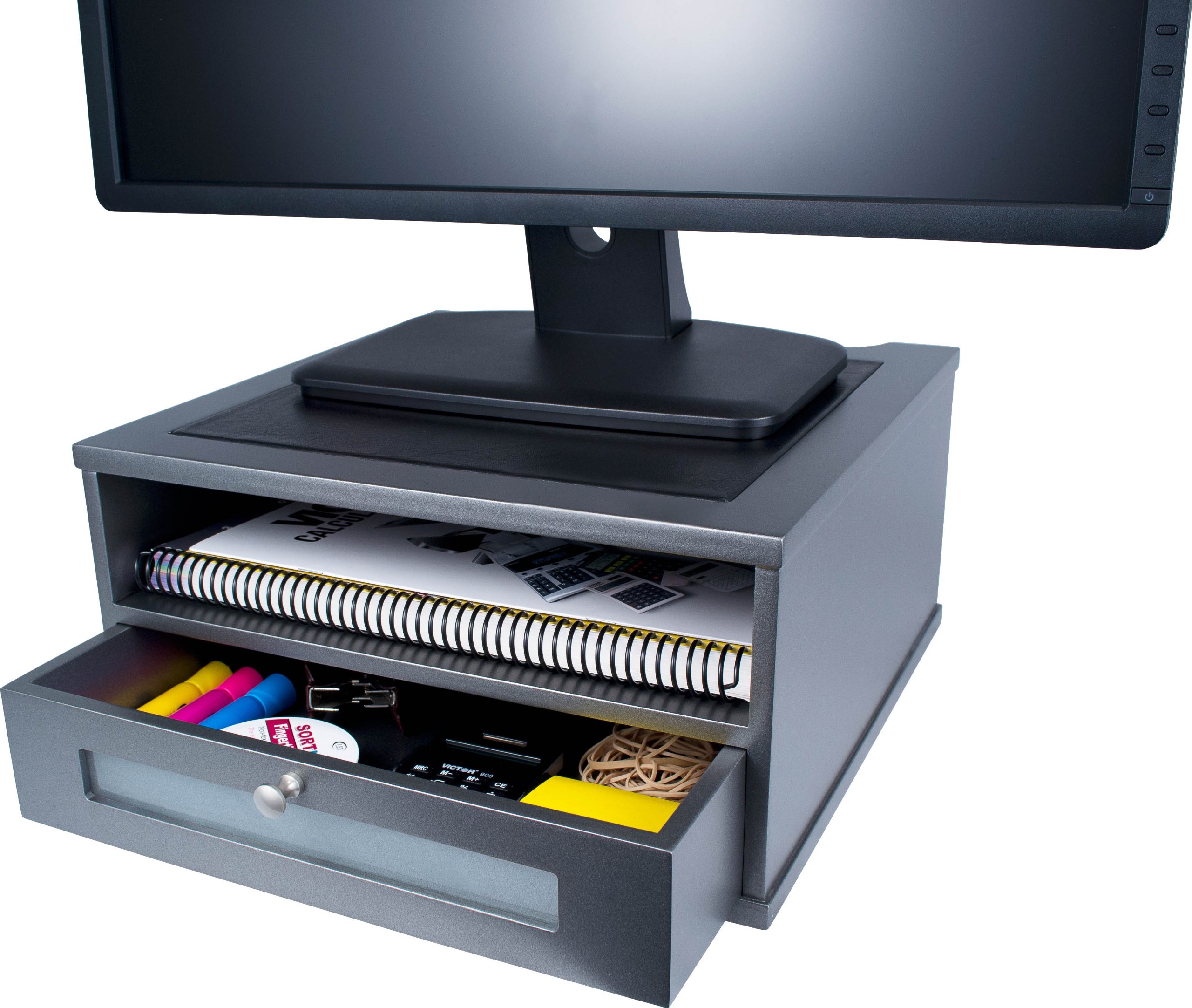 Victor Monitor Riser, S1175 (Classic Silver)