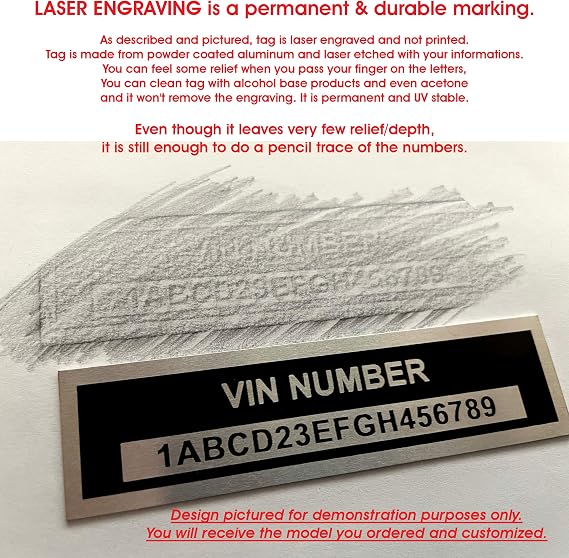 Custom Universal Serial Number Id Plate