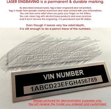 Custom Universal Serial Number Id Plate