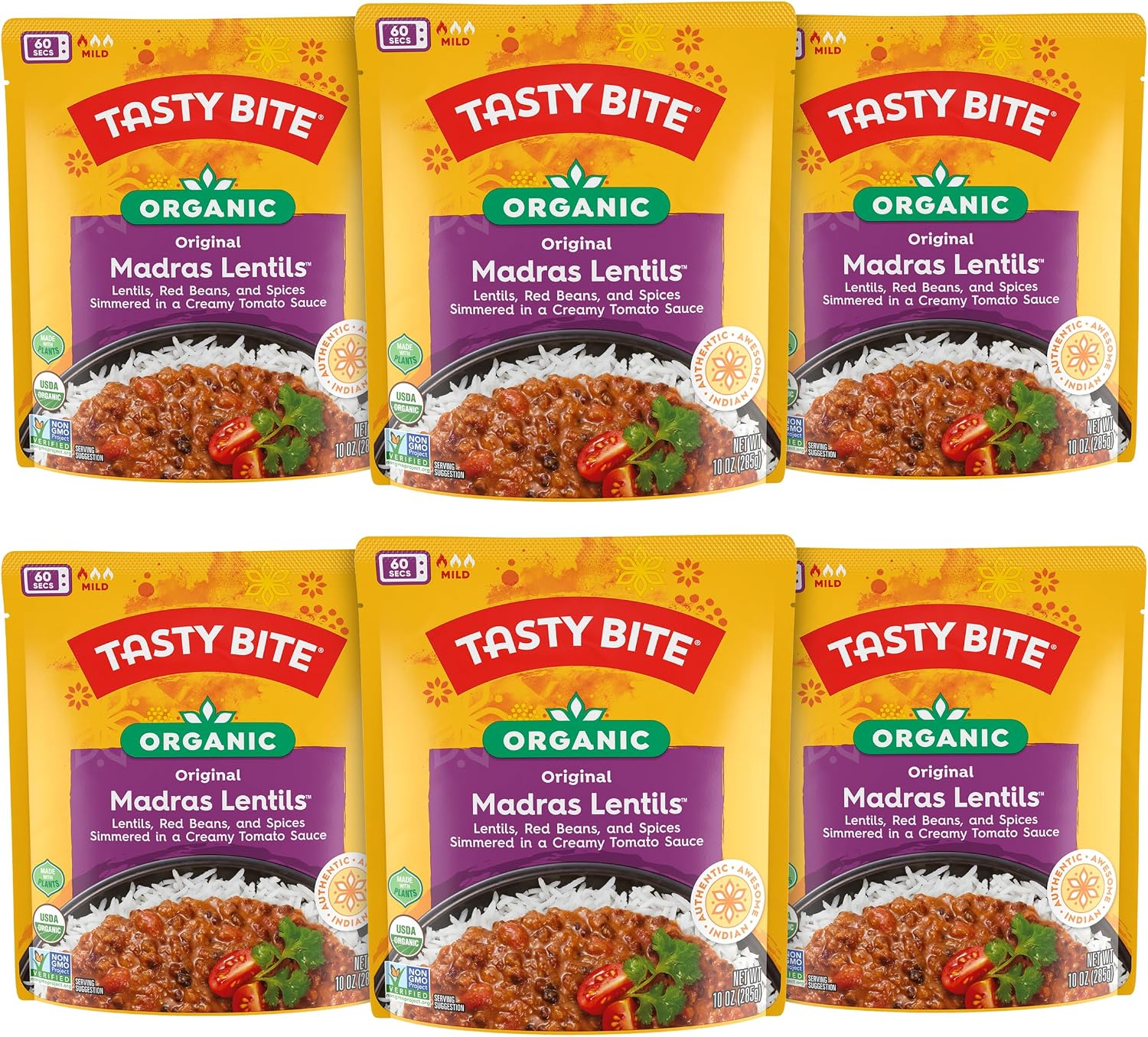 Tasty Bite 盛り付け、インドア