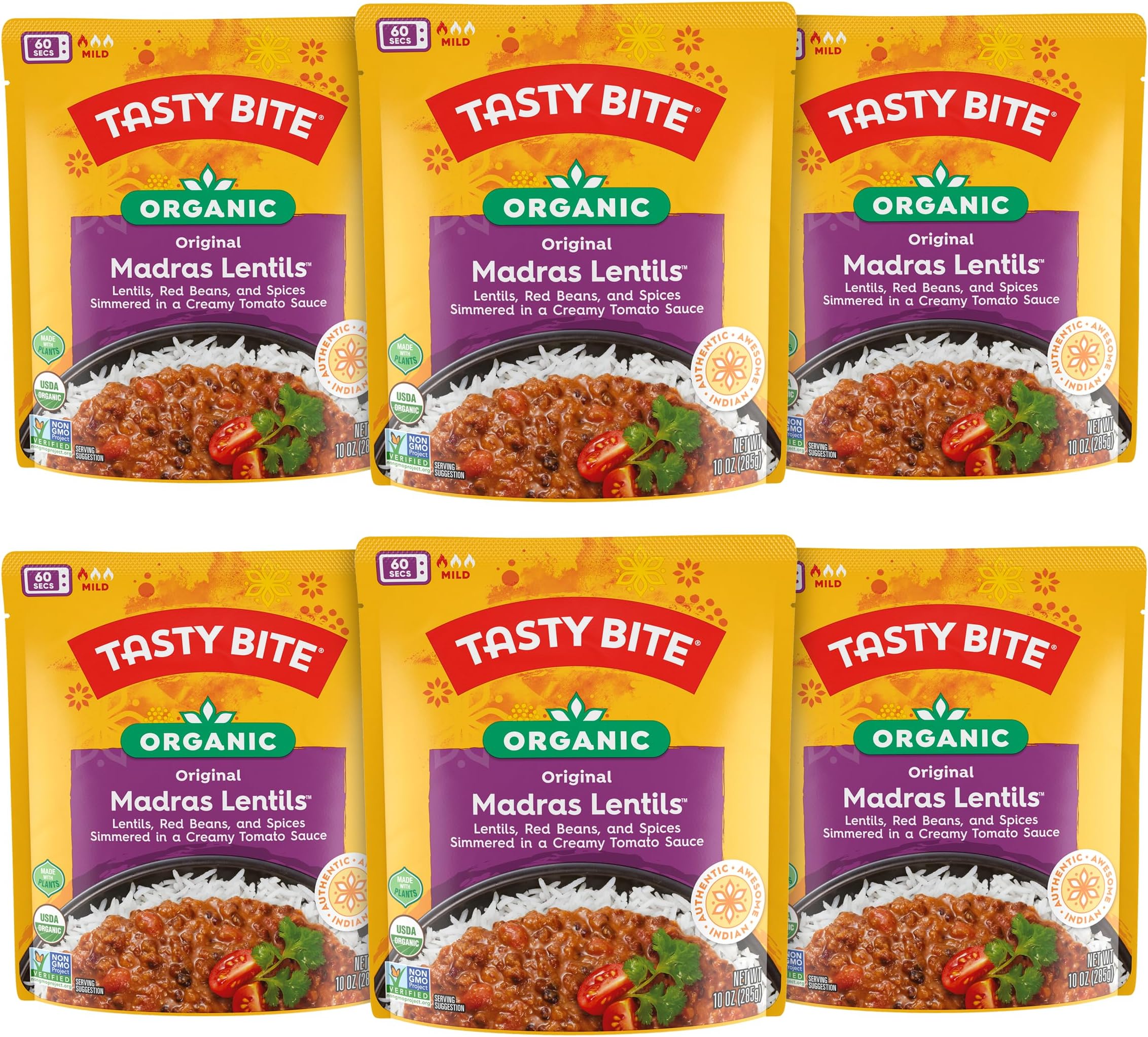Gluten Free Indian Madras Lentils 10 Oz. 180536