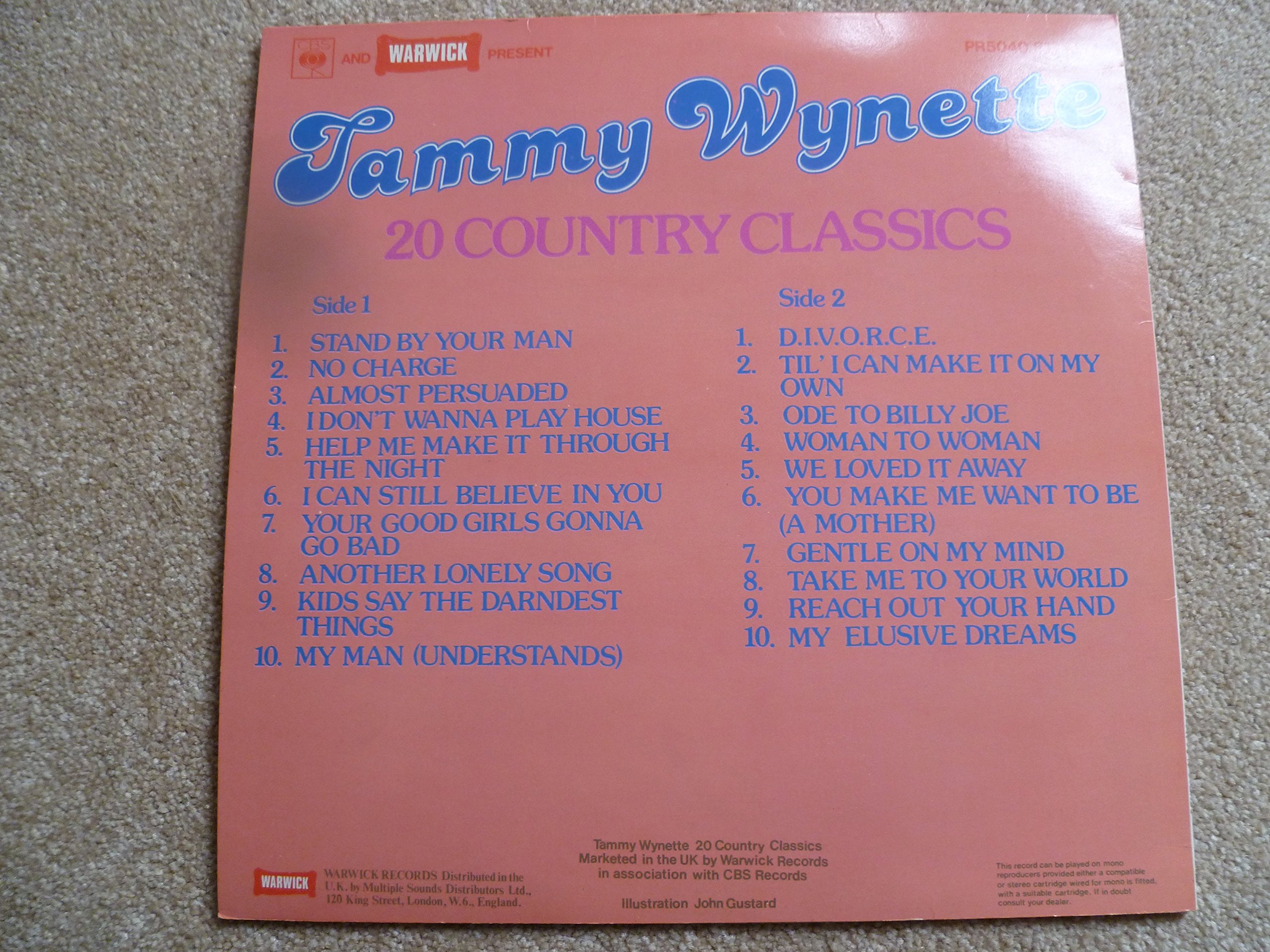 Twenty Country Classics - Tammy Wynette LP