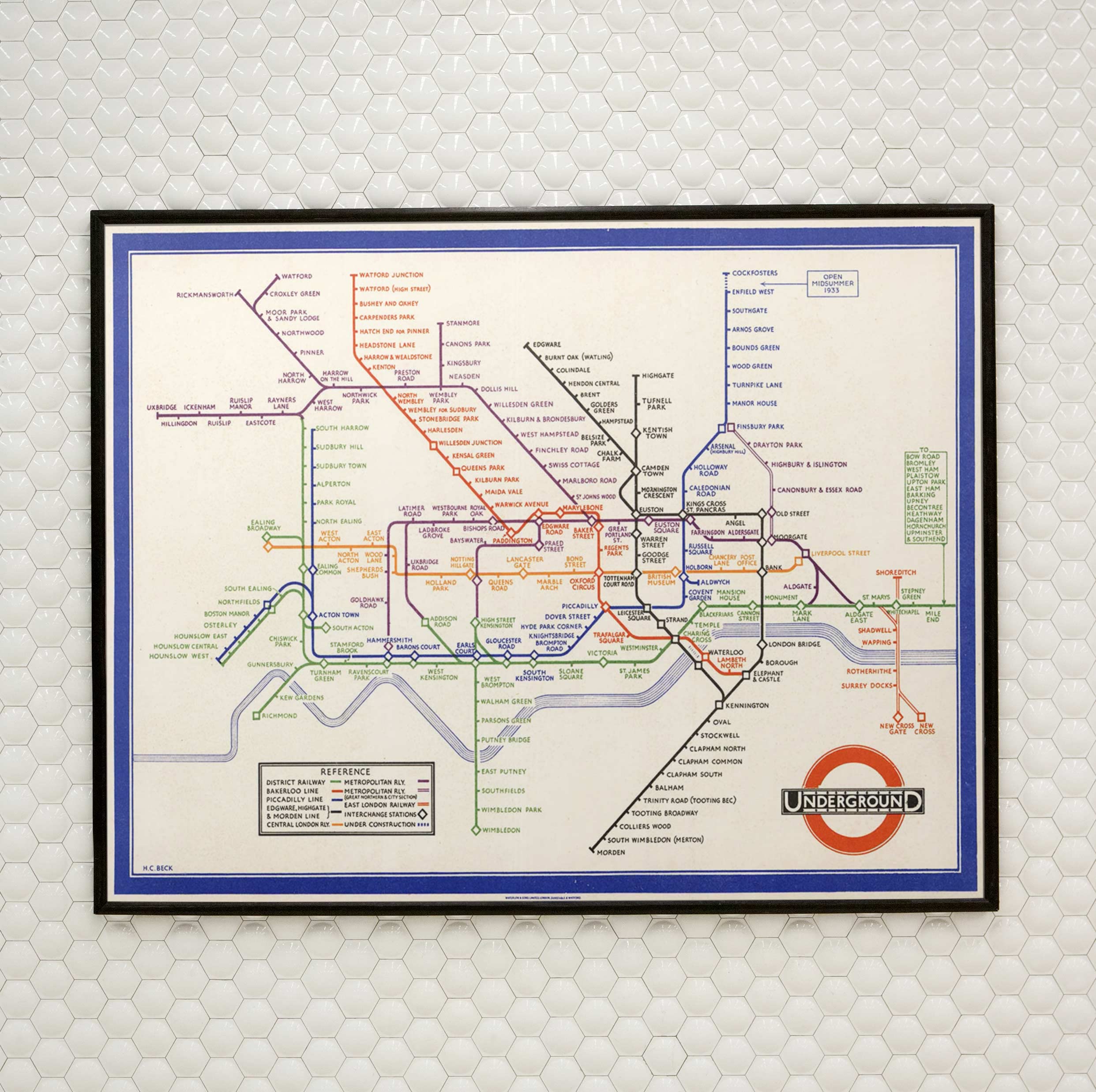 Original Vintage London Underground Poster Better In Than Out Litter Tube Design Original Vintage London Underground Poster Better In Than Out Litter Tube Design