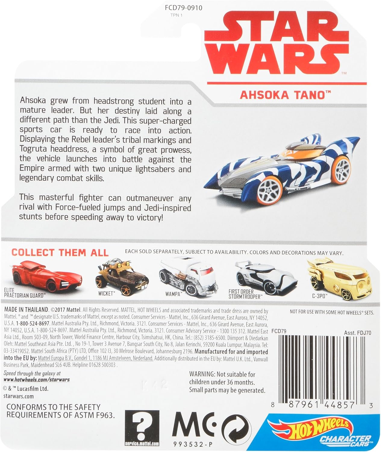 Hot Wheels Star Wars Ahsoka Tano Vehicle