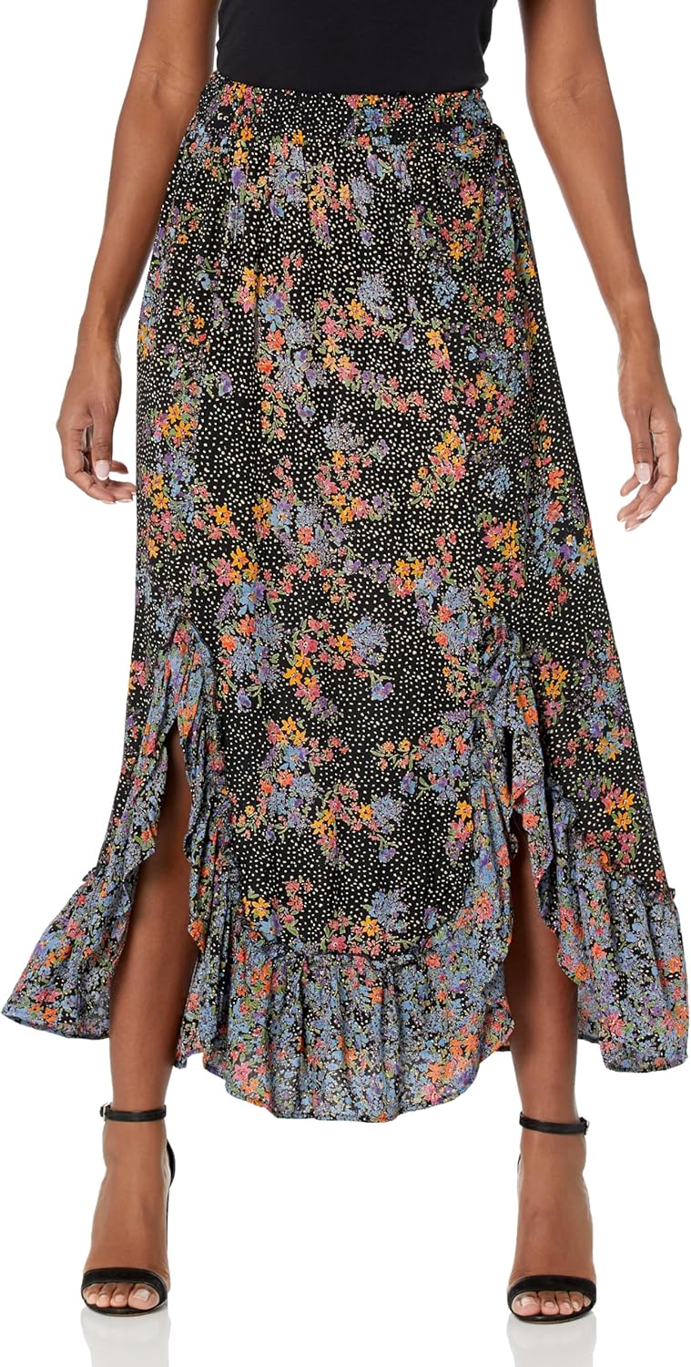 Angie Women's Printed Maxi Skirt