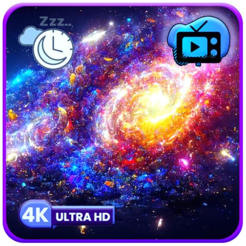 Cosmic Flow - Imágenes del Espacio Galáctico, Ambiente Relajante de Estrellas y Sueños de Nebulosas + Temporizador para Dormir con Música Relajante