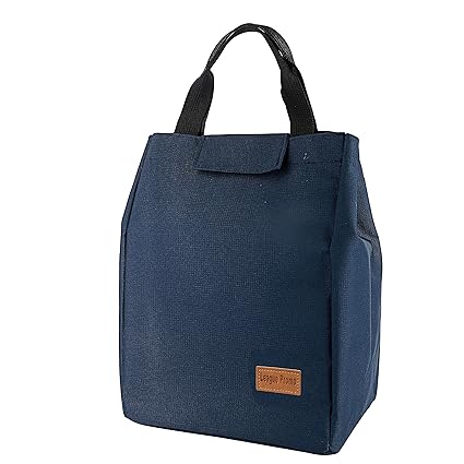 Lunch Bag Large Insulated Lunch Bags for Women Men Tote Bag Adult Lunch Box Organizer Holder Container (navy blue)