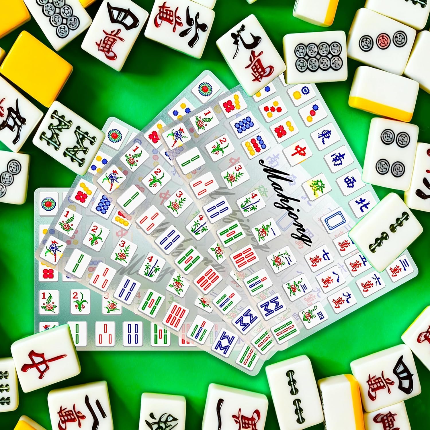 4 Pcs Mahjong Shuffler Cards Mahjong Tile Mixer Shuffler for Mixing Shuffling Tiles for Lovers Playing Games