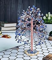 Vista 92 de Rose Quartz Gemstone Tree of LifeNatural Reiki Crystals Gemstone Chakra Tree for Positive Energy, Geode Agate Slice Base, Feng Shui Decor, Good