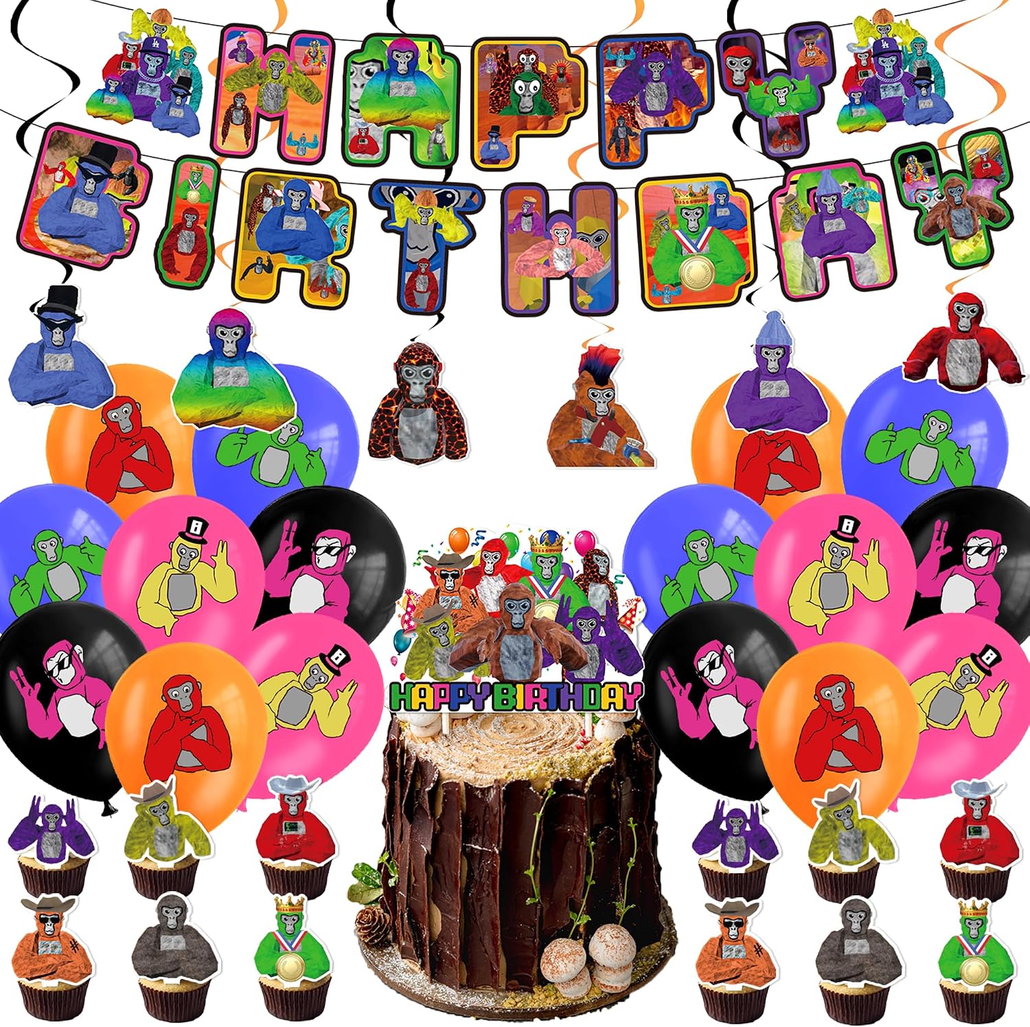 amazon-for-gorilla-tag-birthday-decorations-hongshengfu-party-set