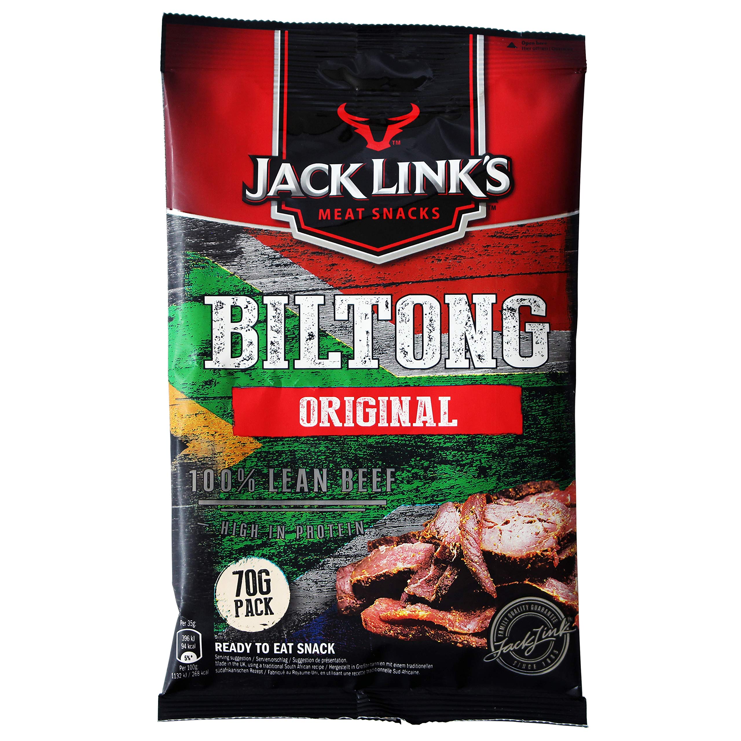 Jack Link's Produit original Biltong, 70 g