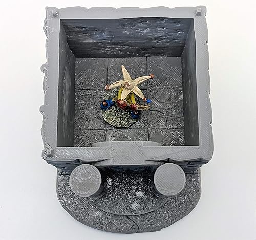 Miniatura 5 de Mausoleo - Escenario para Mesa - 1.102 in - Miniatura - RPG - Calabozos y Dragones - DND - Pathfinder - (GrisSin pintar)