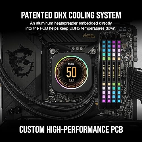 Miniatura 6 de CORSAIR Dominator Platinum RGB DDR5 RAM 64 GB (2 x 32 GB) 6000 MHz CL30 Intel XMP iCUE Memoria de computadora compatible - Negro (CMT64GX5M2B6000C30)