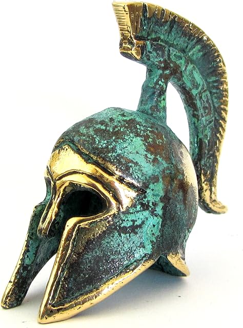 Ancient Greek Bronze Museum Replica of Spartan Officer Helmet (387)