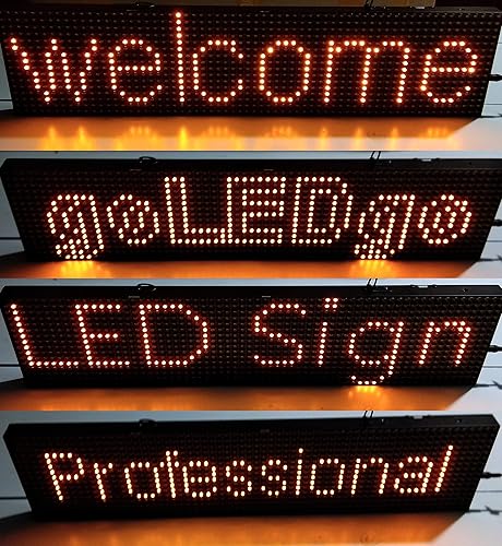 Miniatura 10 de GoLEDgo - Señal LED programable de desplazamiento ultra brillante de 65 x 253 pulgadas pantalla LED a prueba de rayos UV para exteriores carcasa de