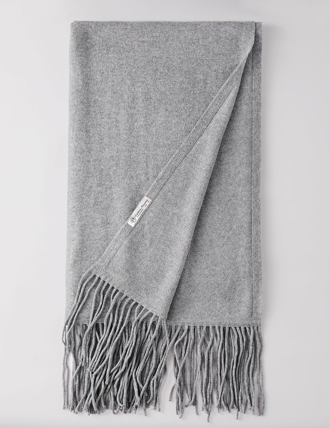 Soft Cashmere Blend Wrap with Tassels Pashmina Stole Shawl for Women Wayfarer Travel 87"x28"(plus 6" tassel) - Image 4