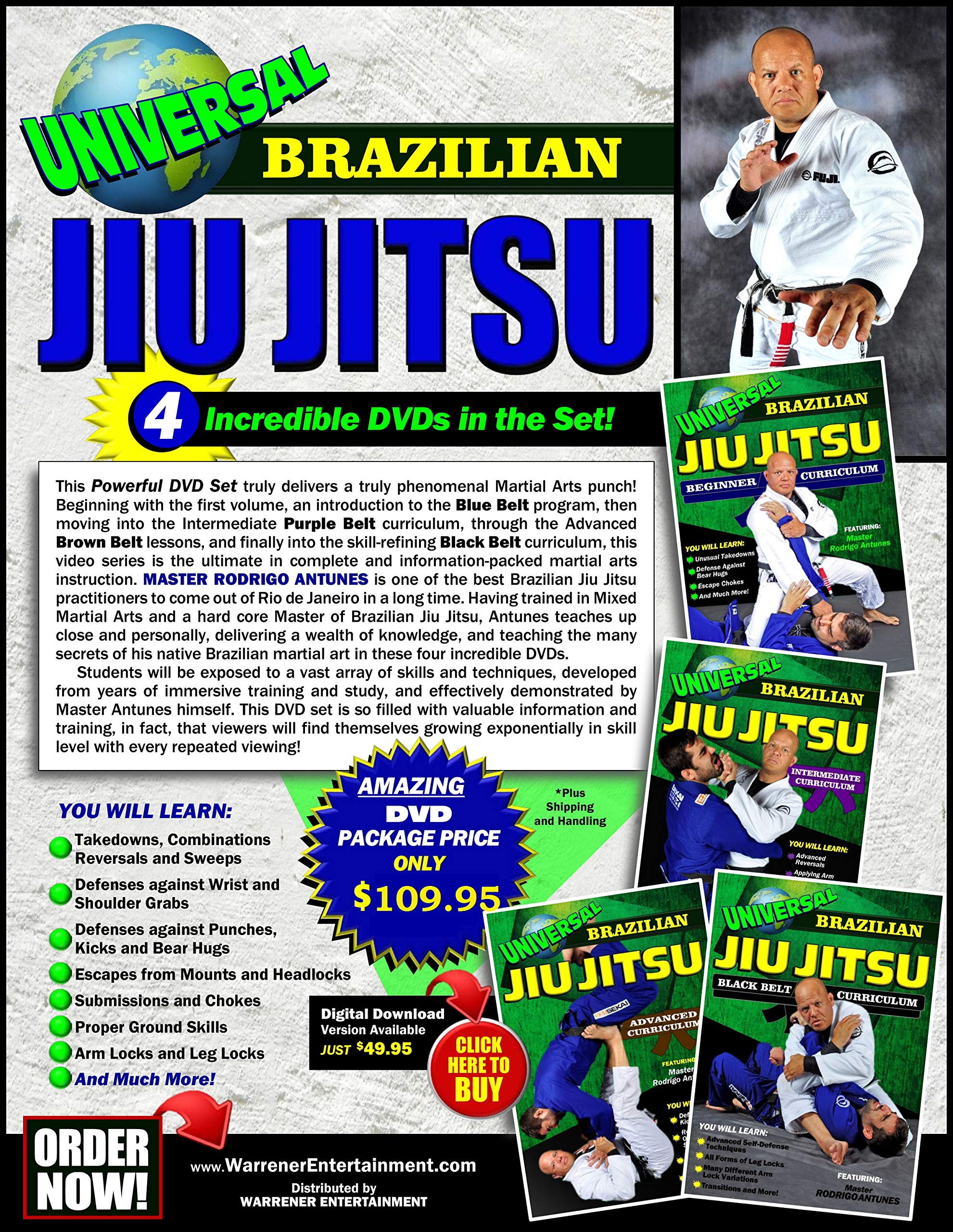 Universal Brazilian Jiu Jitsu Box Set (4 DVD)