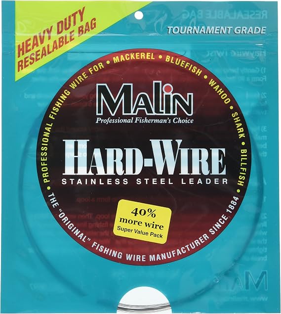 Malin LC1-42 SS Wire Cof, 42-Feet .01 Dia, 25-Pound