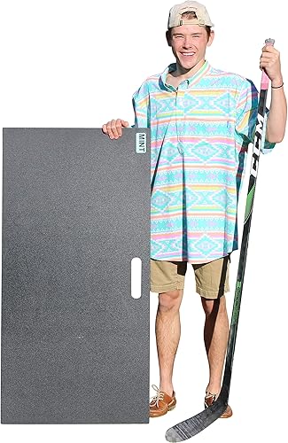 Mint Almohadilla de tiro de hockey, plástico reciclado, fabricada en Minnesota, pretratada con silicona, mejor sensación de hielo real en el mercado