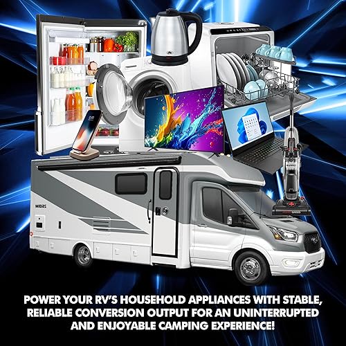 Miniatura 6 de PowerMax PM3-55 Cargador convertidor de potencia RV  110 VCA a 12 voltios, fuente de alimentación de conmutación regulada universal, serie PM3,