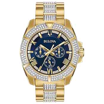 Bulova ゴールド スクエア型 腕時計 Bulova Quartz Square Ladies Watch Gold Tone Tank Links Band