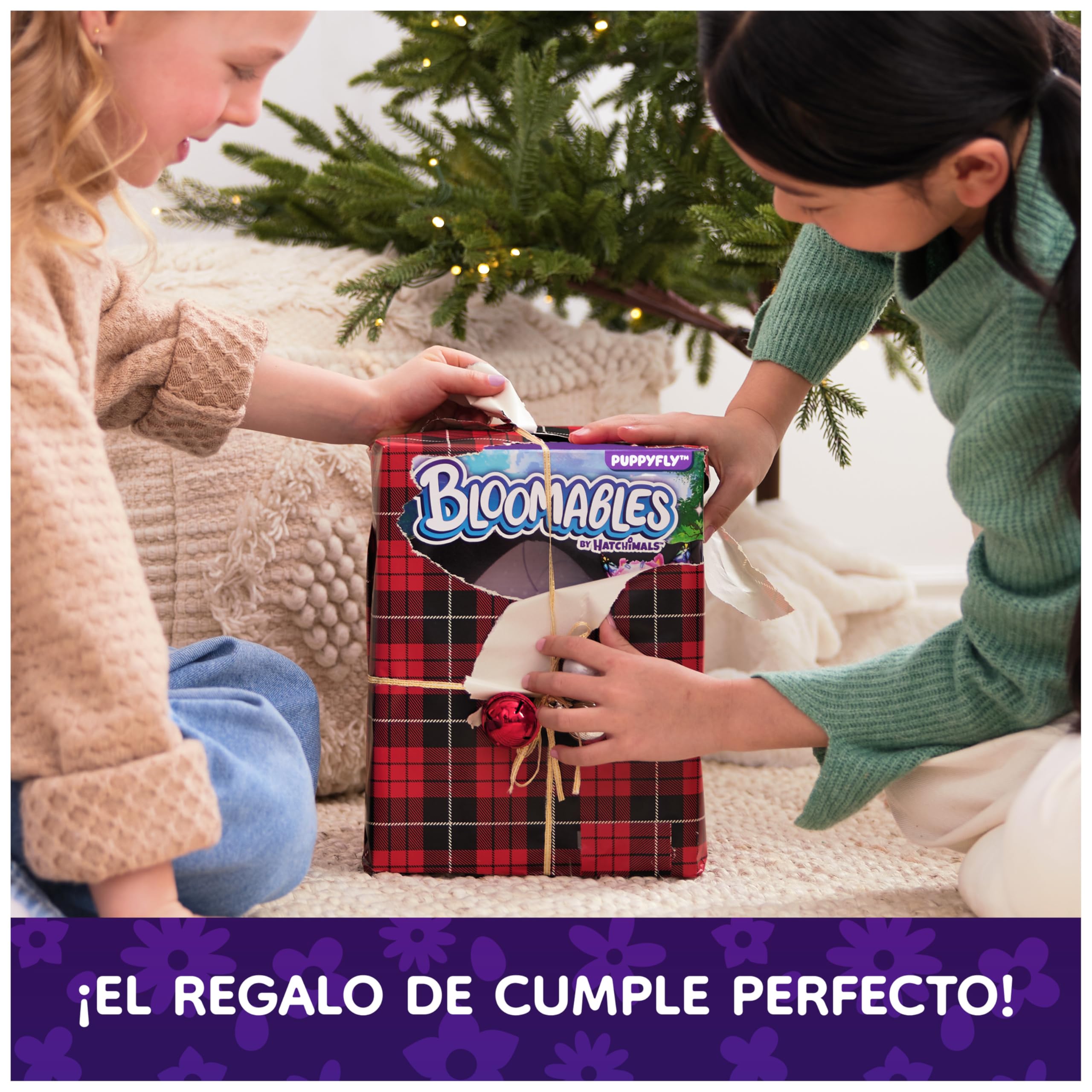 HATCHIMALS BLOOMABLES - Puppyfly Peluche Interactivo Sorpresa con Transformación Mágica Repetible y más de 100 Sonidos - 6073019 - Mascota Interactiva - Juguetes Niñas 5 Años + Regalo Niña 5 Años +