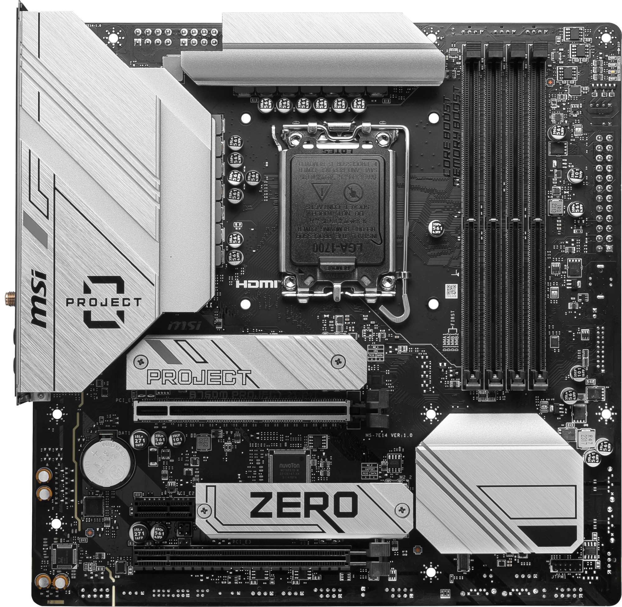 Amazon.co.jp: MSI B760M PROJECT ZERO バックコネクトデザイン