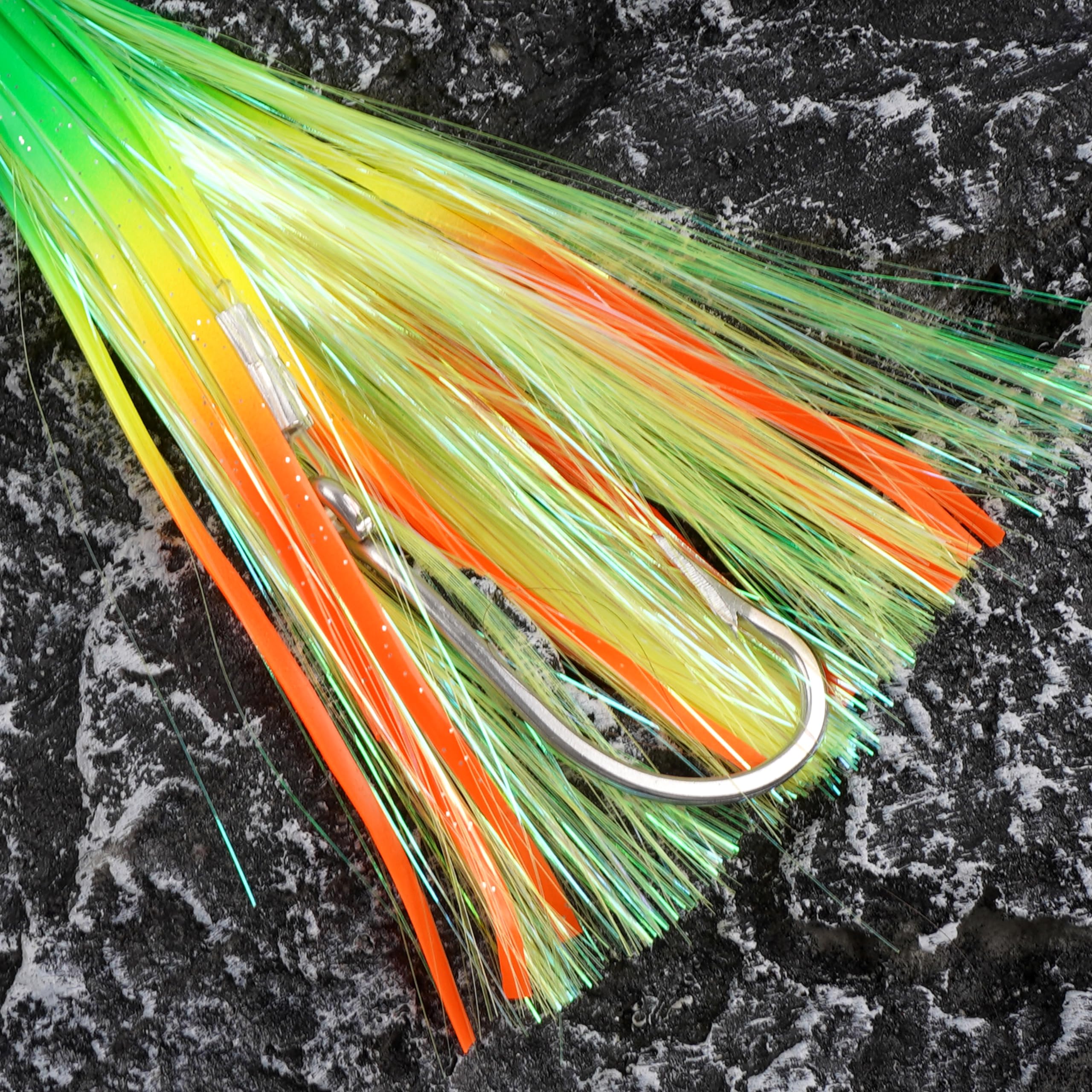 Leurres de pêche à la traîne en eau salée, 6 pièces de leurres de pêche à la traîne pour Mahi Mahi Tuna Wahoo Marlin Pêche Octopus Jupes Ensemble de leurres de pêche en mer profonde