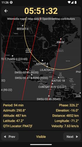 Look4Sat: Satellite Tracker #TOP3