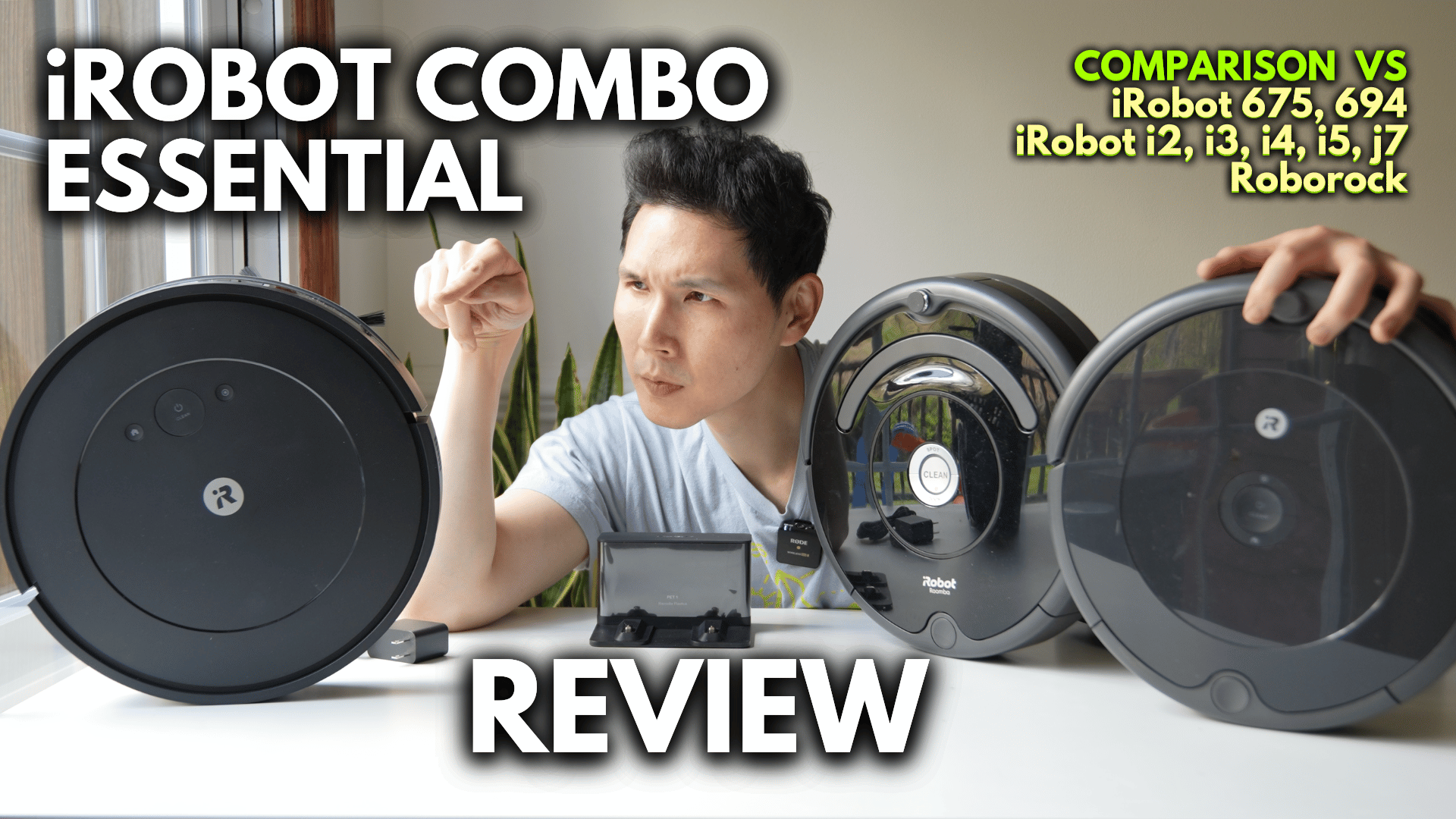 Watch iRobot Roomba Combo Essentials vs 694 vs 675 vs i3 on Amazon