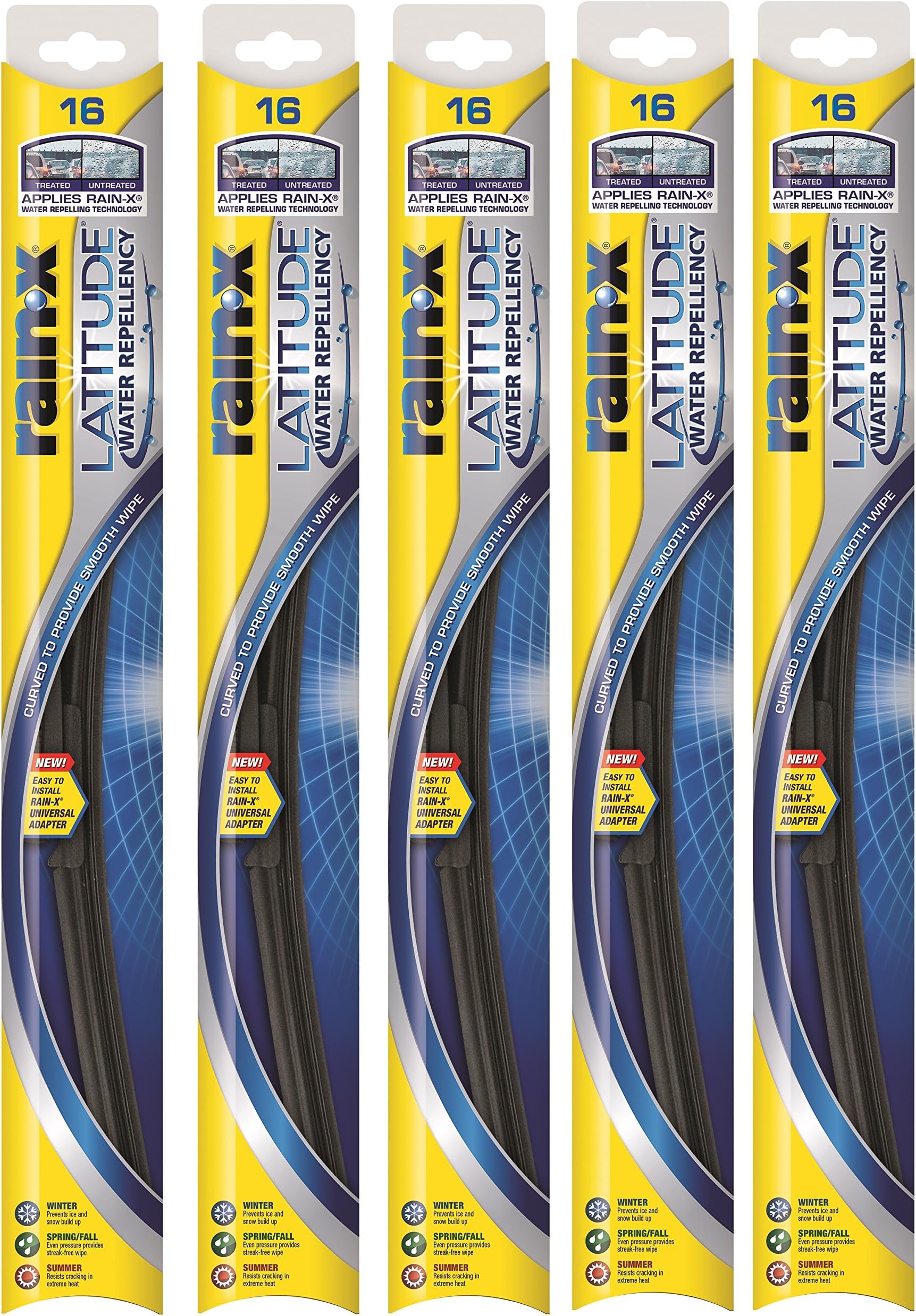 5079274-2-5PK Latitude 2-IN- 1 Water Repellency Wiper Blade, 16" (Pack of 5)