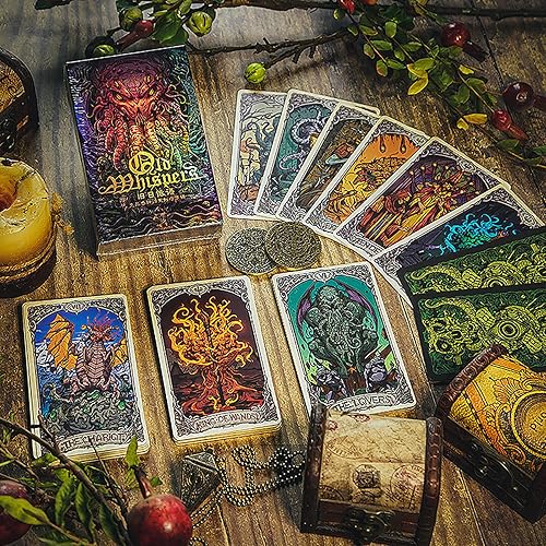Miniatura 2 de Cthulhu Octopus Mystery Game Cartas de Tarot de fantasía mítica Coleccionables Adivinación Naipes Barajas Mágicas Fiesta de la Adivinación Juego de