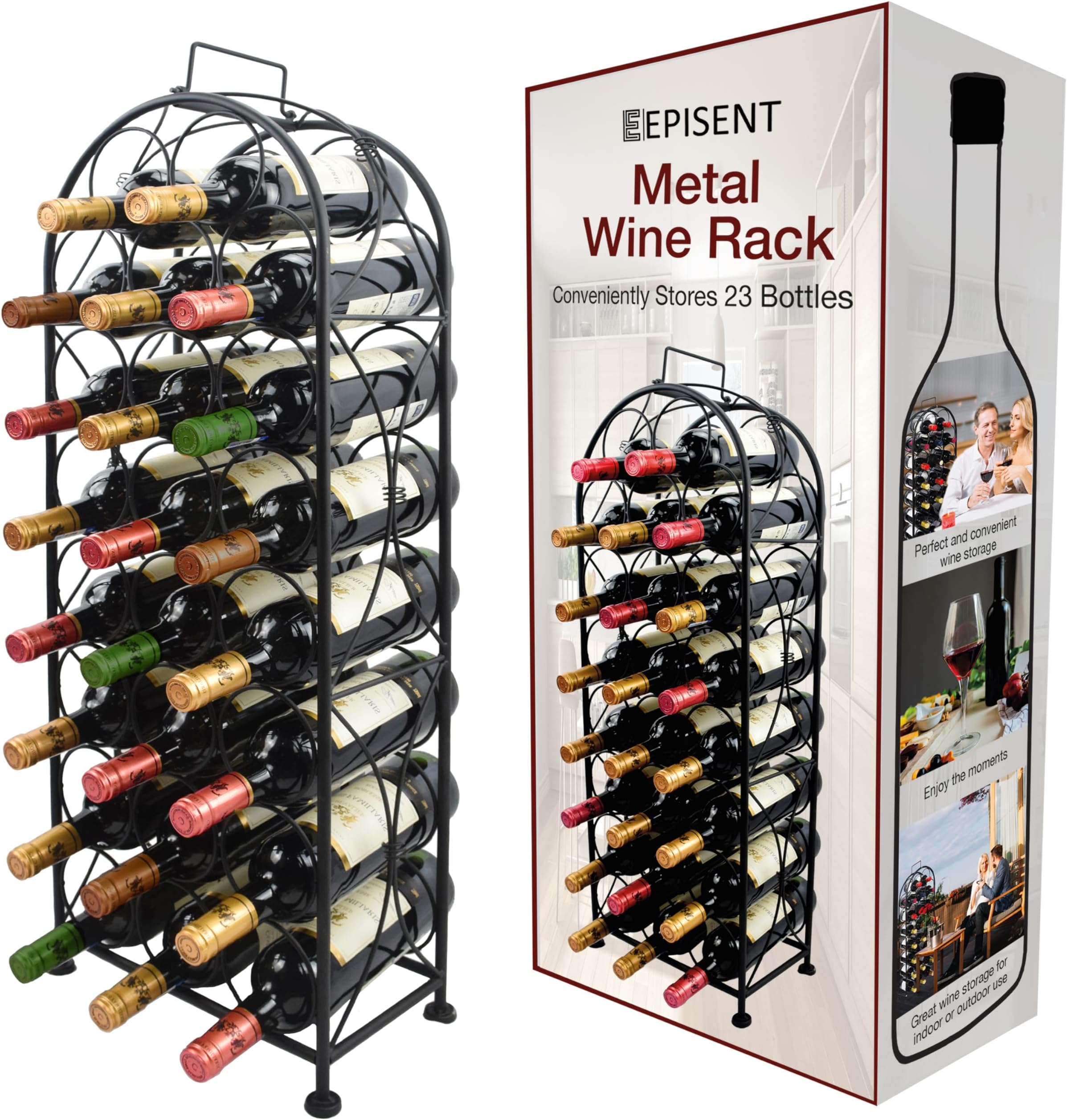 RTA Wine Rack Joining Clips, Metal, Brown, 23cm Amazon.co.uk Home