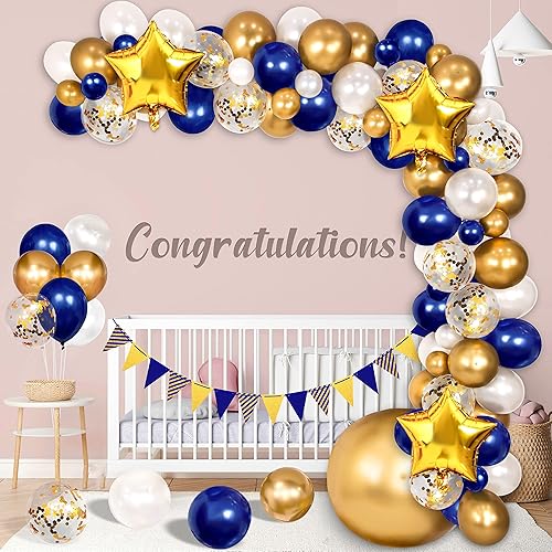 Miniatura 2 de 90shine 110 piezas de decoraciones de graduación de clase de 2023 – Decoraciones de fiesta de graduación 2023 Kit de guirnalda de arco de globos