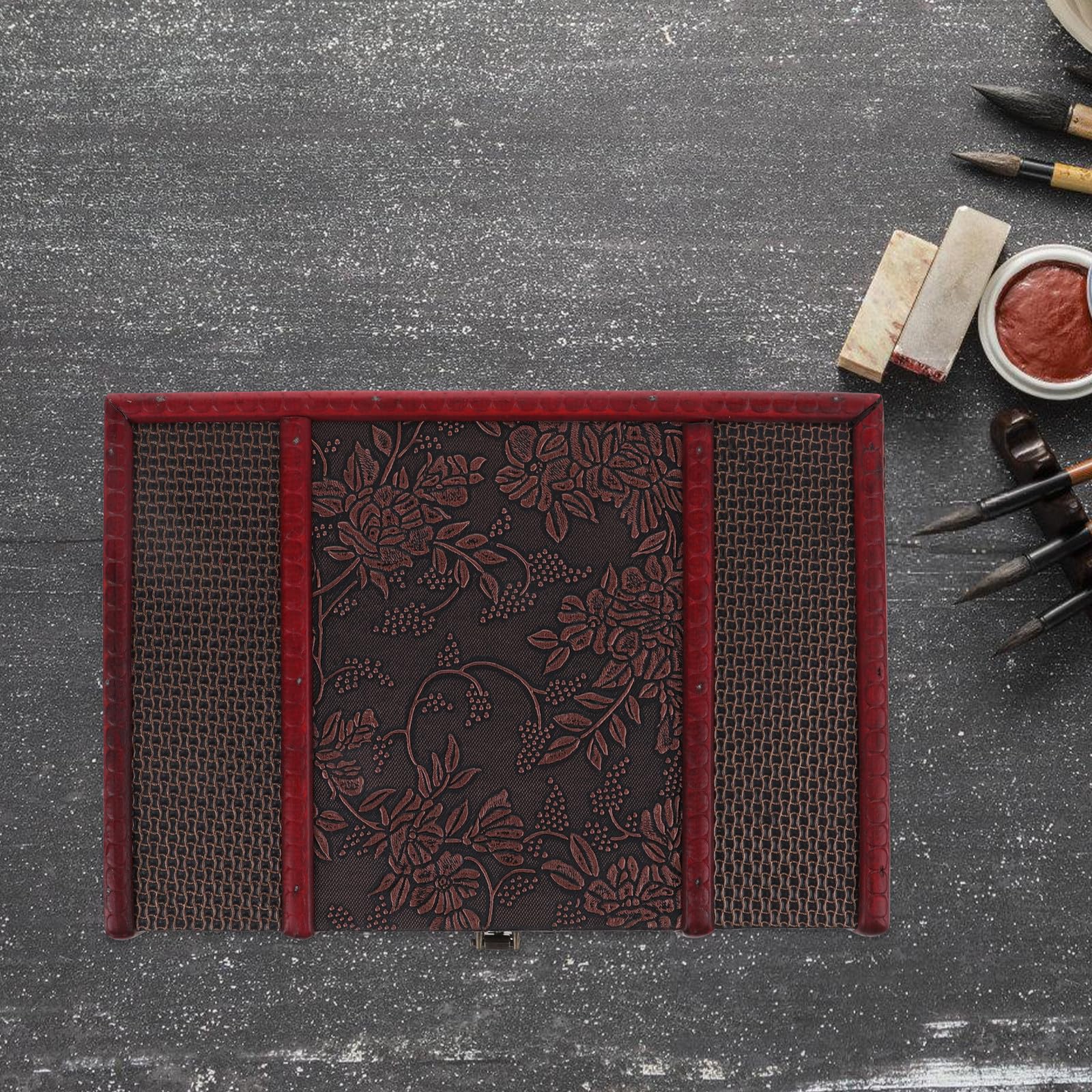 Alasum Bibelbox mit Schloss Dekorative Aufbewahrungsbox für Schmuck und Kleinigkeiten Vintage Holzbox Schützende Haushaltsbox für Zuhause und Kirche