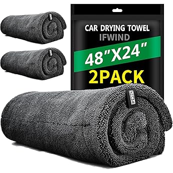 TTRCB 2 Pack Car Drying Towels, 48