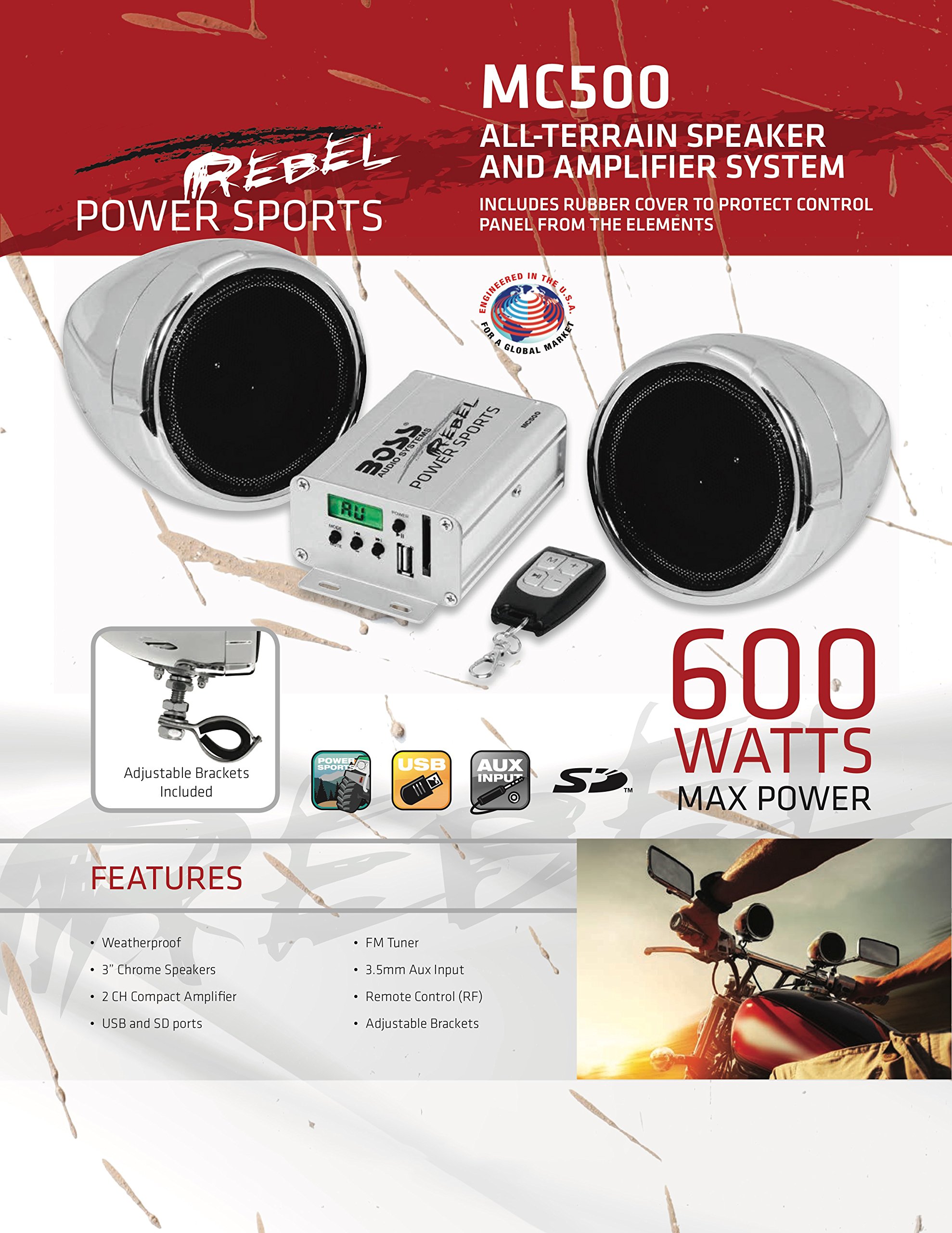 boss mc500 motorcycle speakers